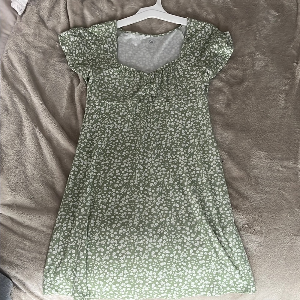 Green Floral Dress